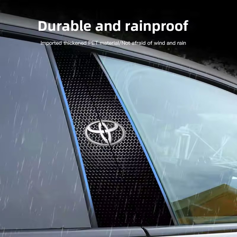 2026 Xe Trung Tâm Trụ Cột Chống Trầy Xước Phim Bảo Vệ Dán Cho Xe Toyota Land Cruiser Yaris Camry Vio