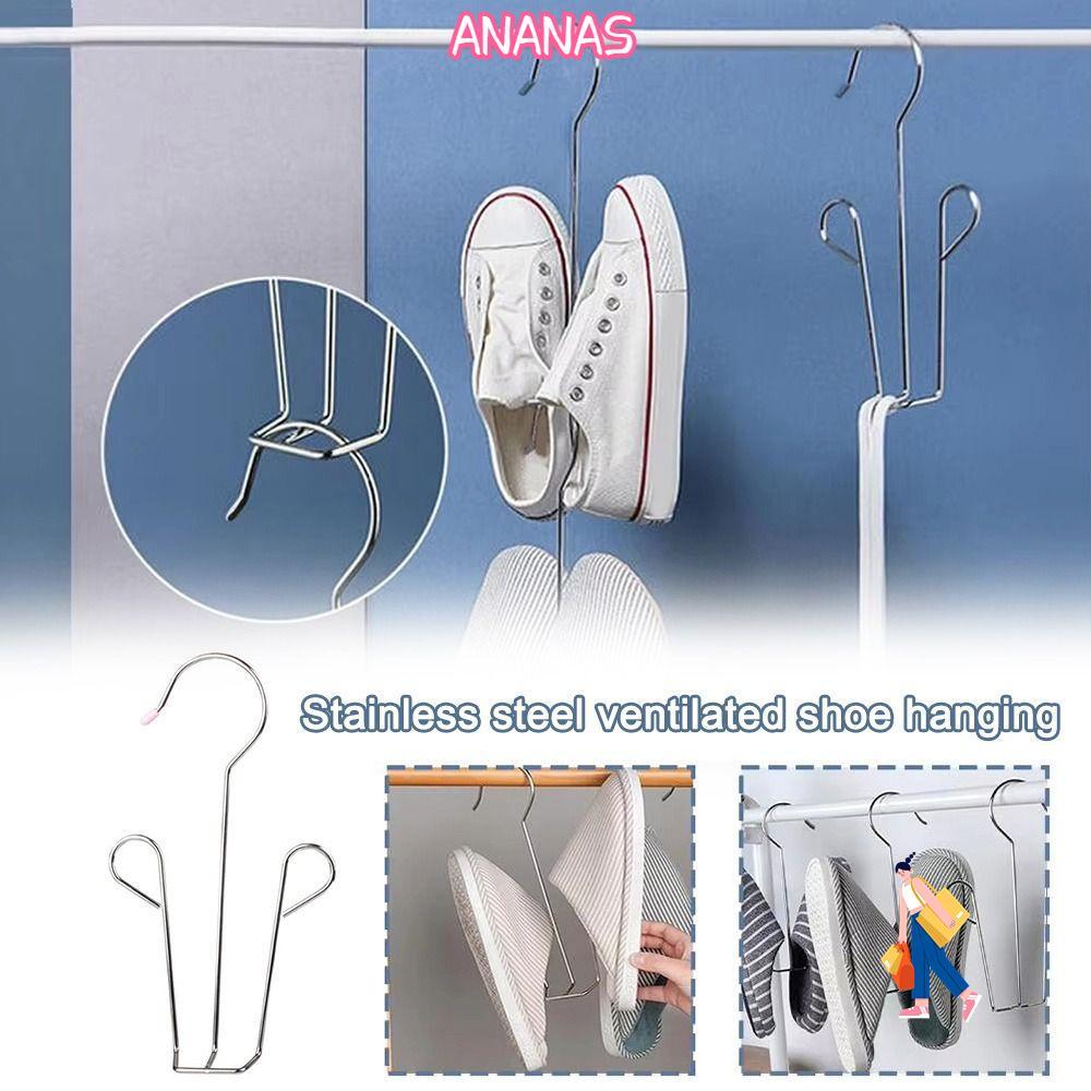 Giá để giày ANANAS, Giá phơi giày treo tiết kiệm không gian, Móc giày sấy chống gió bằng thép không 
