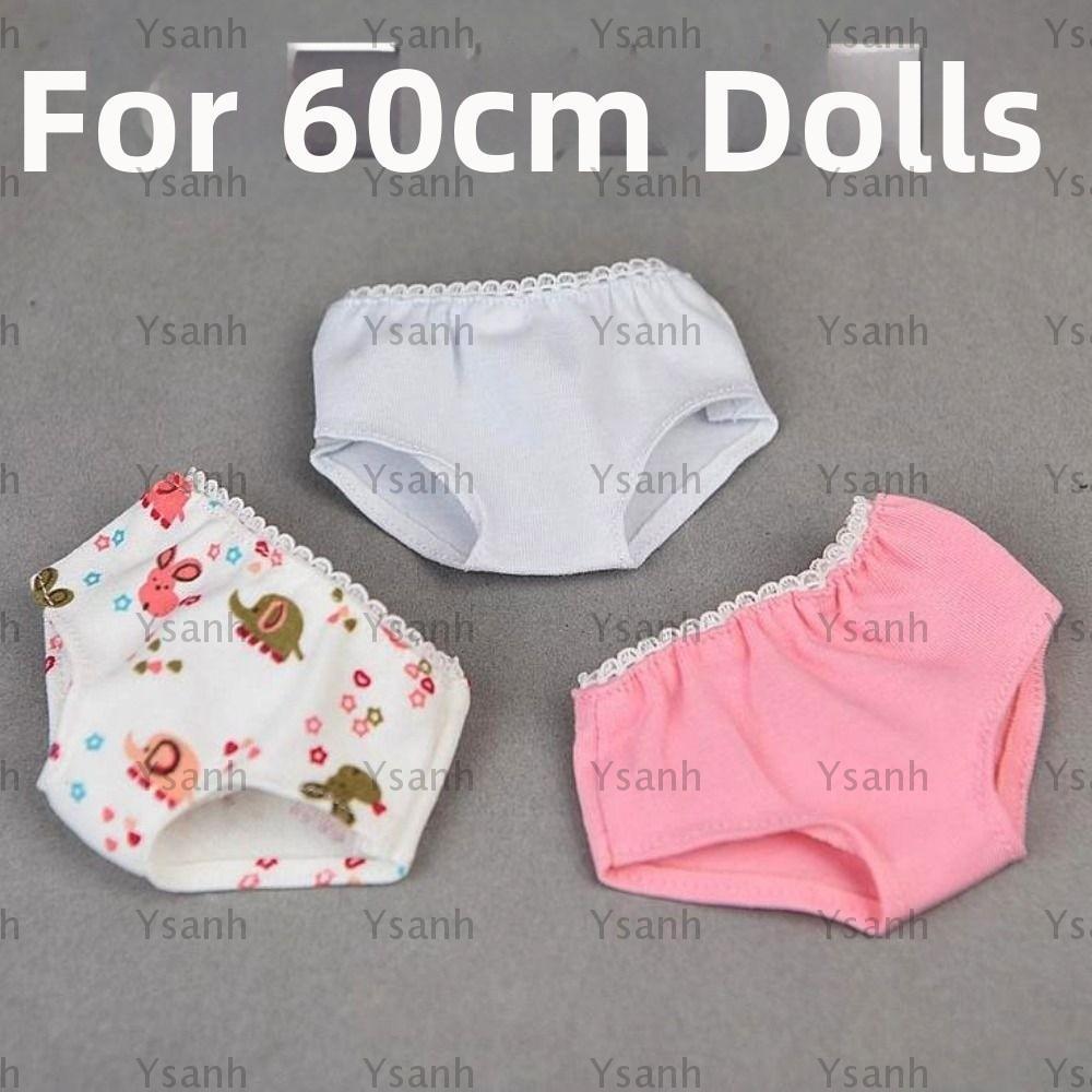 Đồ lót búp bê YSANH 60cm, Đồ lót Cotton ren co giãn dễ thương, Đồ chơi trẻ em Quần lót bé gái DIY 1 