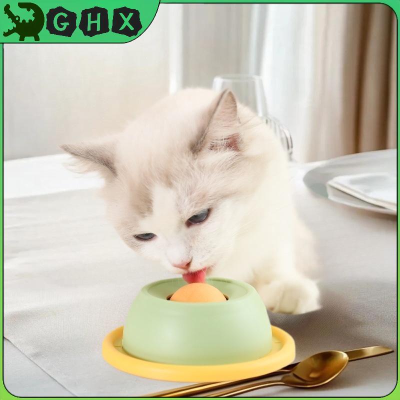 GHX Pet Li Mat Sữa Chua Liing Đĩa Ăn Chậm Cho Chó Mèo - Bát Ốc Tương Tác Thúc Đẩy Sức Khỏe Thú Cưng 