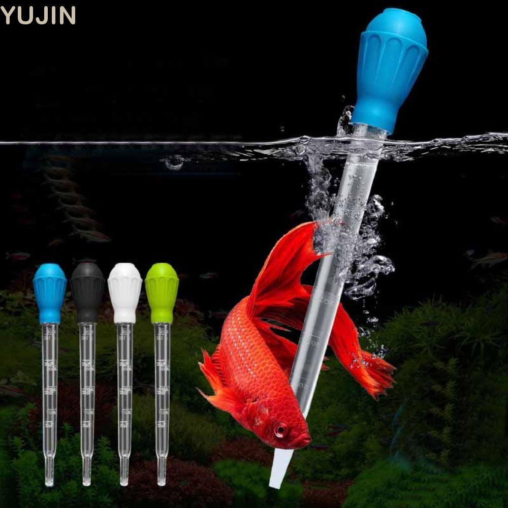 Ống hút bể cá YUJIN, Dụng cụ làm sạch kéo dài sỏi bể cá, Máy bơm Siphon nhỏ giọt có ống nối dài Dụng