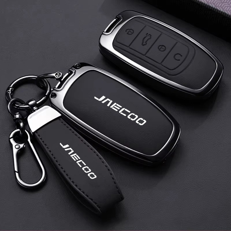 Chìa Khóa Xe Móc Khóa Từ Xa Vỏ Vỏ Nhà Ở Vòng Giá Đỡ Fob Cho Chery Jaecoo J7 7 PHEV J5 5 EV 2025 J8 8