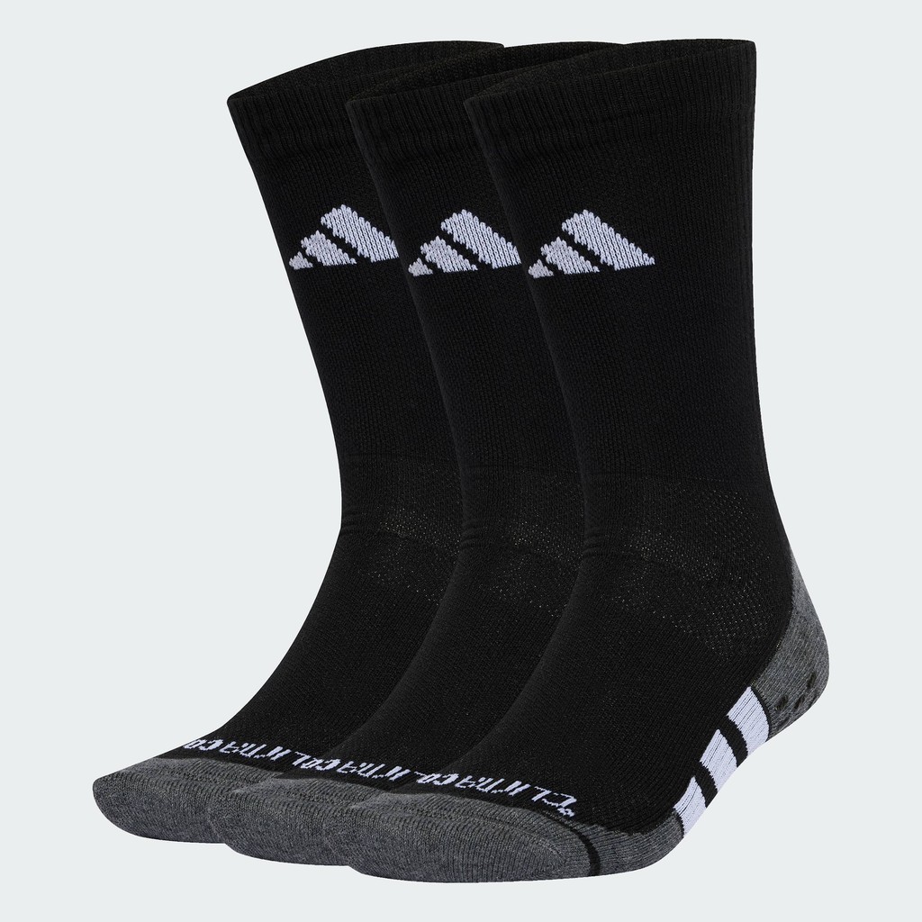 adidas Gym & Training Performance Grip CLIMACOOL Cushioned Crew Socks 3 Pairs Unisex Black JC6448