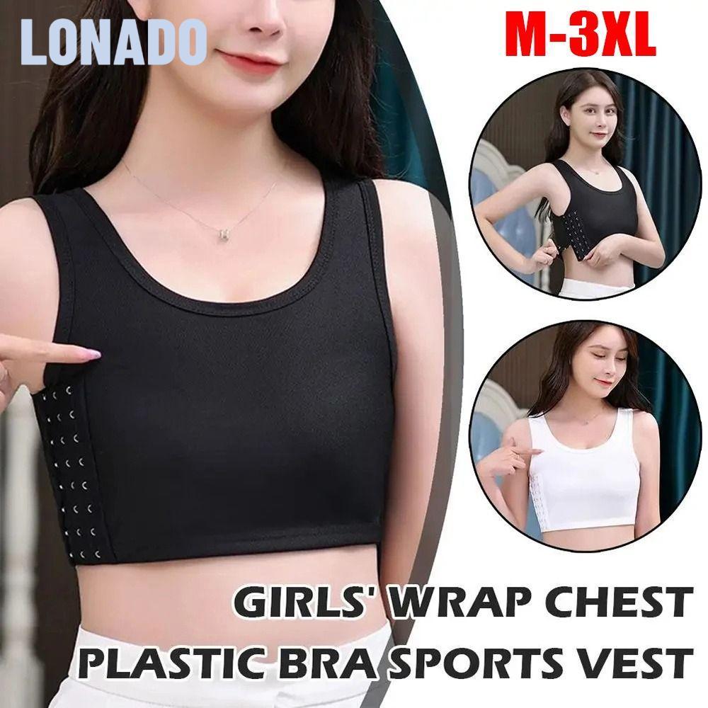 Lonado Bộ Nén Ngực, gồm áo tank top và quần lót chất liệu bám chắc chắn cho style tomboy