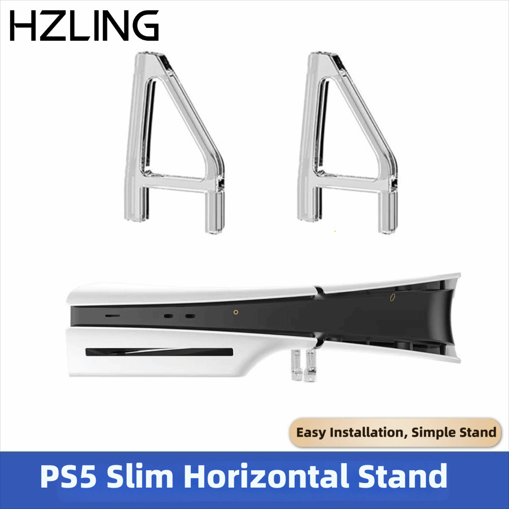 Chân đế ngang HZLING, Chân đế mỏng hình tam giác trong suốt PS5, Phụ kiện chơi game Phụ kiện PlaySta