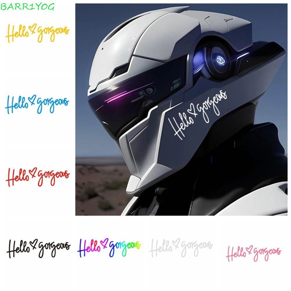 BARR1Y0G Hello Gorgeous Car Sticker, Hello Gorgeous Letter Hello Gorgeous Cartoon Sticker, Thời Tran