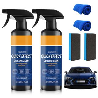 2 Gói Chất phủ hiệu quả nhanh cao cấp, Xịt đại lý phủ hiệu quả nhanh ô tô cao cấp, Xịt phủ ô tô, Xịt phủ hiệu quả nhanh loại mới, Độ bóng ô tô lâu trôi
