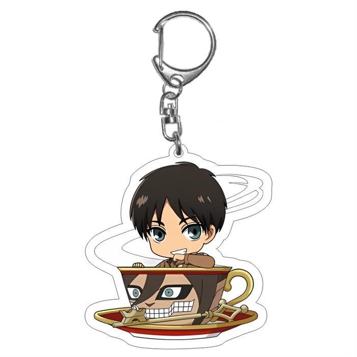 Game Shingeki no Kyojin/Attack On Titan Eren Jaeger Mikasa·Ackerman Cosplay Cartoon acrylic pendant 