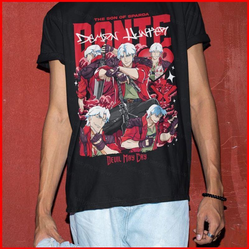 BS1 Devil May Cry Dante Shooting DMC Premium Unisex Áo thun ngắn tay anime SB1