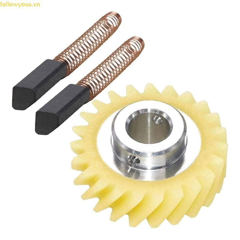 Fol Motor Brush Mixer Worm Drive Gear Carbon Brush Mixer Bộ phận thay thế Bàn chải động cơ cho 5K45S