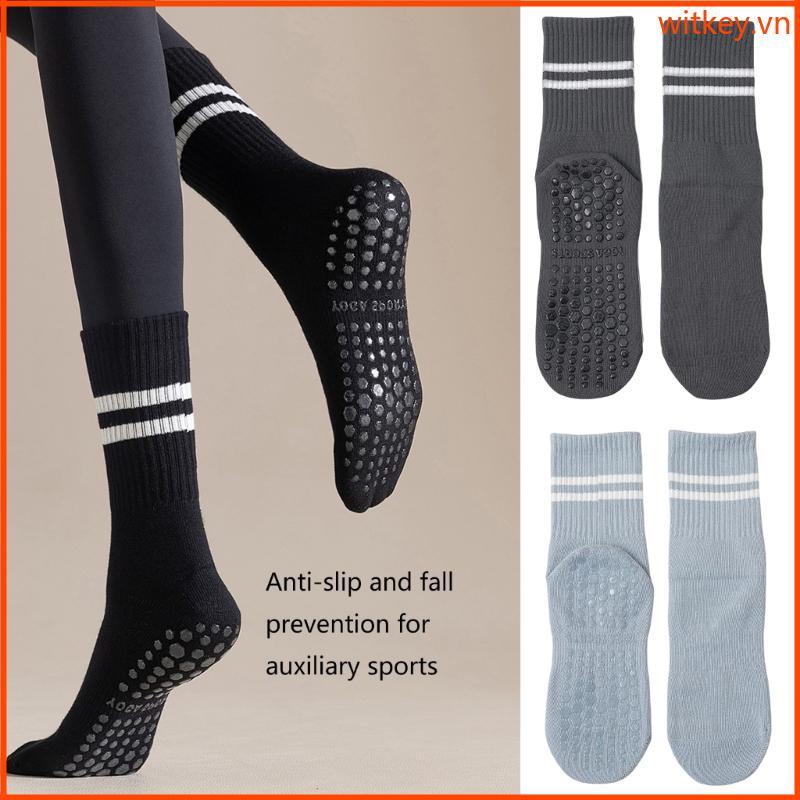 WIT Grip Sock Yoga Tất Pilates Tất Trượt Trượt Có Tay Cầm Cho Nữ