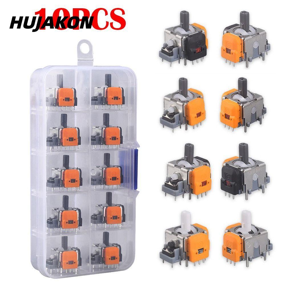 HUJAKON 10 CÁI Bộ điều khiển Thumb Stick, Cần điều khiển hiệu ứng Hall cảm biến tương tự có thể chứn