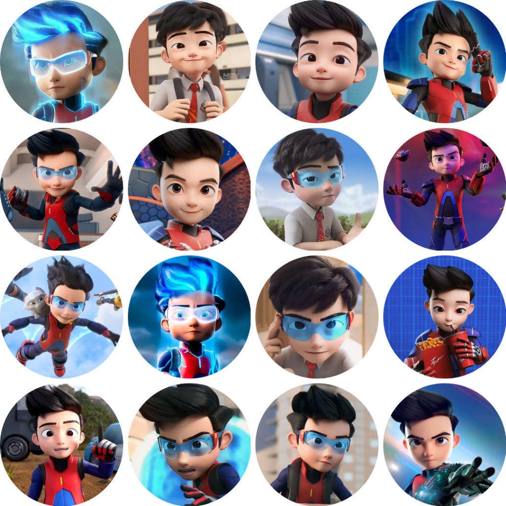 HUY HIỆU CÀI ÁO | Ejen Ali Button Badge - Pin 58mm