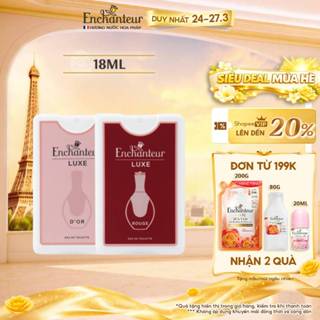 Nước hoa bỏ túi hương thơm sang trọng EDT Enchanteur Luxe Rouge/D'or 18ml - Đạt chứng nhận Safe Perfume và Cruelty Free