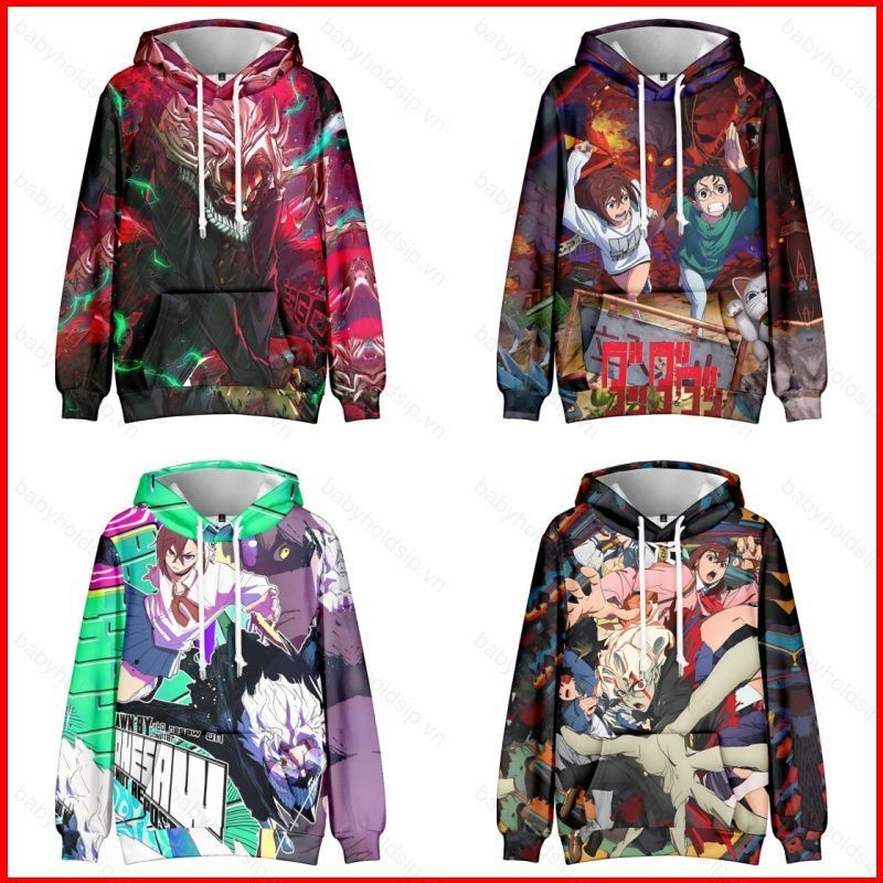 Áo hoodie anime dài tay unisex - Dandadan Ken Takakura Okarun Momo Ayase