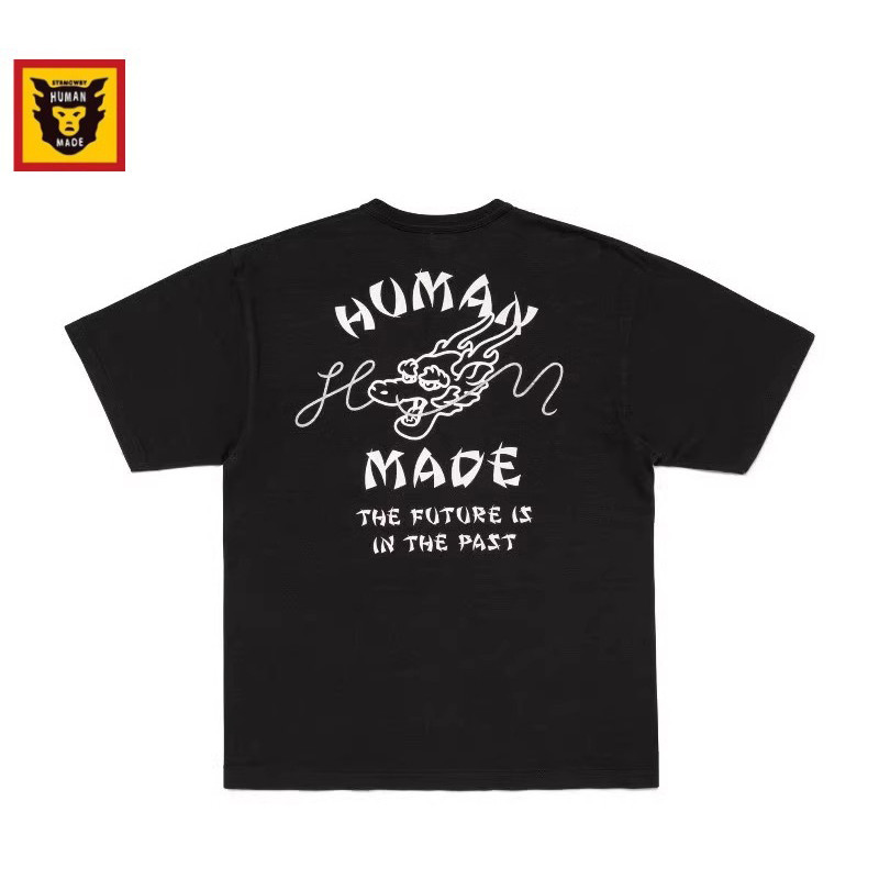 HUMVN Áo thun ngắn tay cổ tròn Fulong dành cho cặp đôi