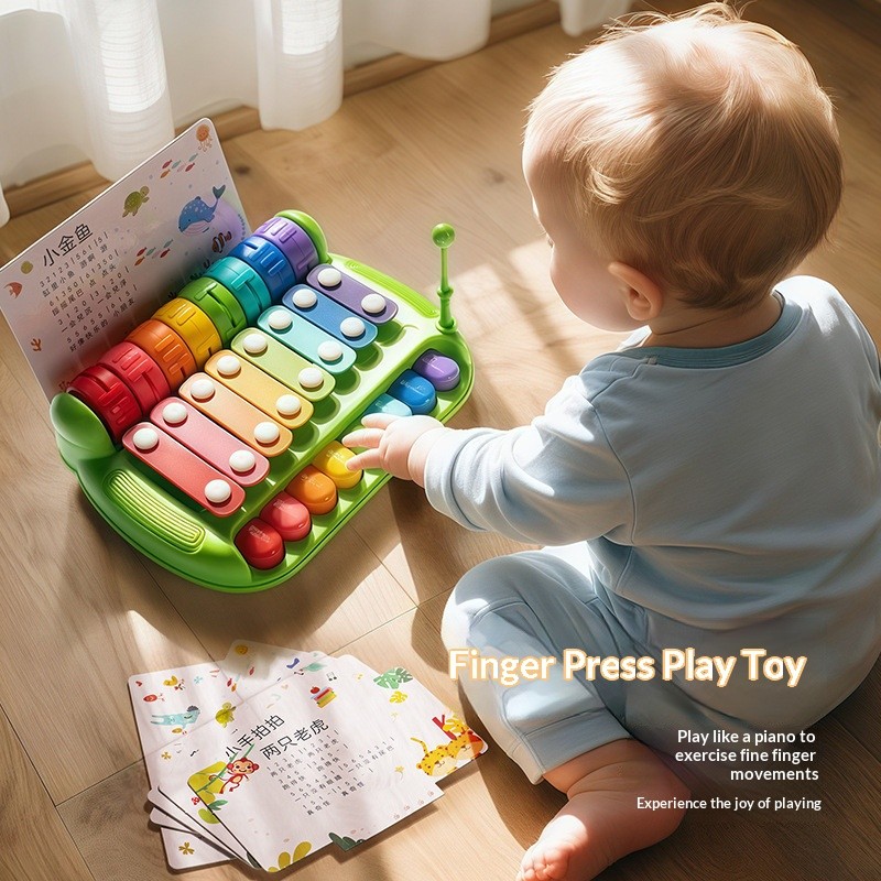 Đồ Chơi Đàn Piano Nhạc Cụ Cho Bé Đồ Chơi Phong Cách Mới Hai Trong Một Gõ Octave Tay Gõ Piano Đồ Chơi