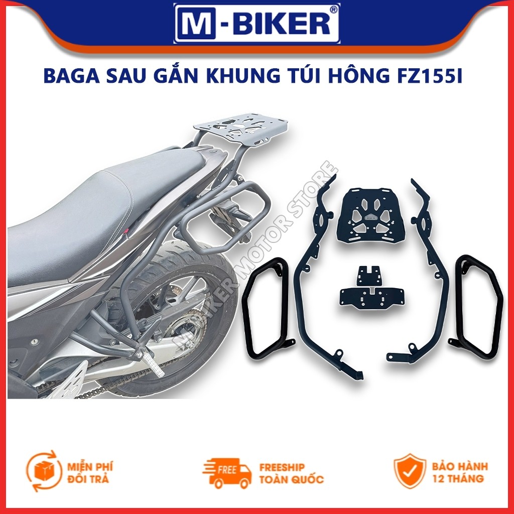 Baga Fz155, Baga sau Fz155, Baga hông Fz155, Khung túi Fz155, Baga sau gắn khung treo túi hông Fz155
