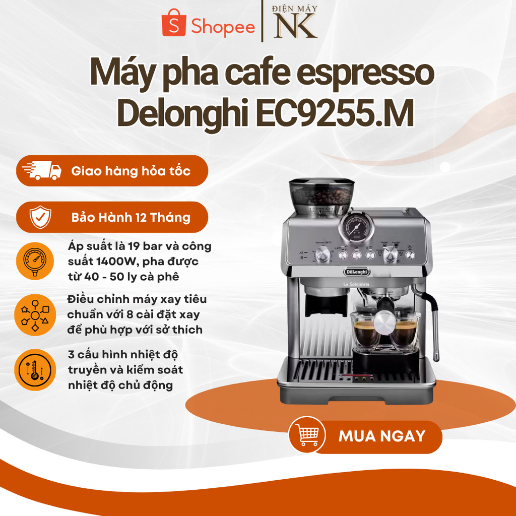 Máy pha cà phê espresso DeLonghi La Specialista Arte Evo Cold Brew EC9255.M - Bảo Hành 12 Tháng