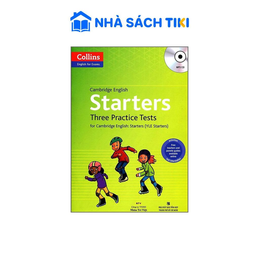 Sách Collins - English For Exams - Cambridge English Starters Three Practice Test (Kèm CD) - Nhân Tr