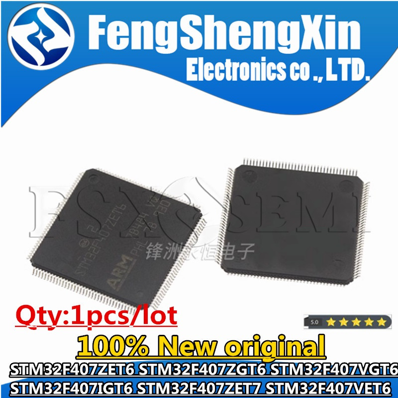 1 Chiếc 100% Mới STM32F407ZET6 STM32F407ZGT6 STM32F407VGT6 STM32F407IGT6 STM32F407ZET7 STM32F407VET6