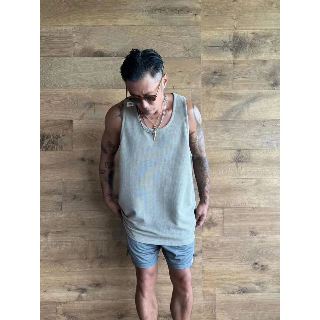 MDNS Moisture-wicking, breathable, comfortable waffle knit vest T Shirt