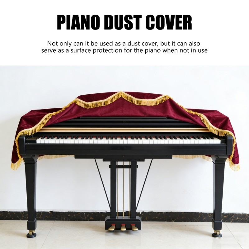 Kellnny Dày 88 Chìa Khóa Điện Đàn Piano Bảo Vệ Trang Trí Đàn Piano Bàn Phím Có Cho 88 Phím Đàn Piano