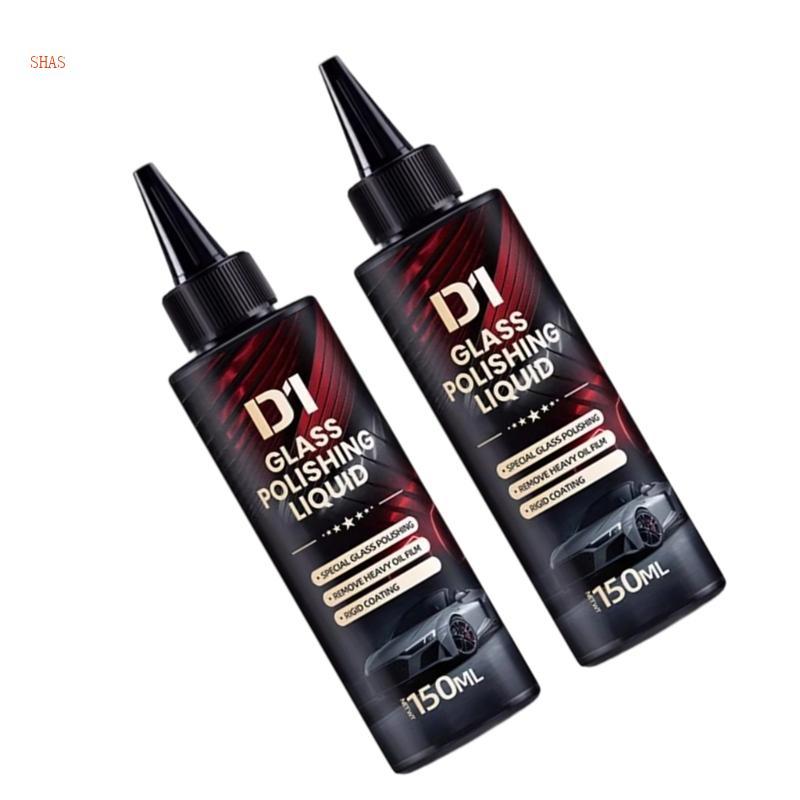 Shas Pack of 2 Cerium Oxide Glass Polish Liquid Nâng cấp để sử dụng ban đêm kính chắn gió