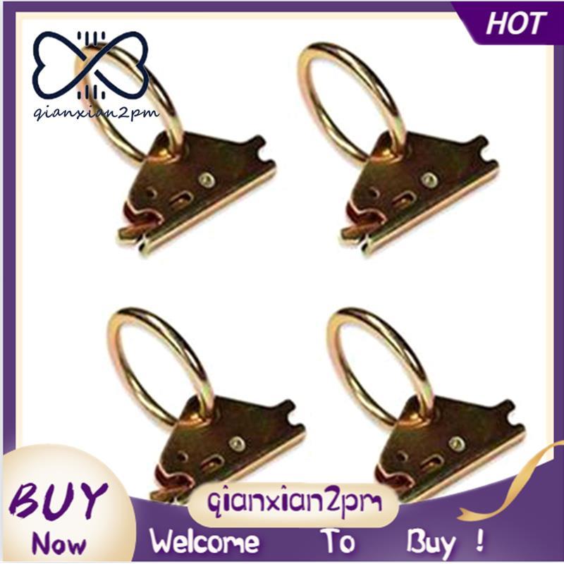 4 Gói Thép E-Track O-Ring Tie-Down Neo cho E-Track Tie-Down Hệ thống Hàng hóa an toàn trong xe kéo p