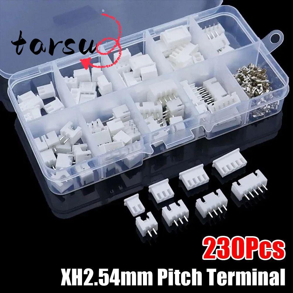TARSU 230 Cái 2.54mm Pitch Terminal, Bộ vỏ 2p 3p 4p 5pin Pin Connector, 4 giá trị XH2.54 Bộ đầu nối 