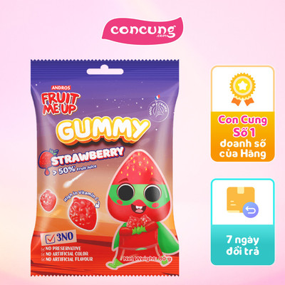 FRUIT ME UP KẸO DẺO VỊ DÂU TÚI 80G