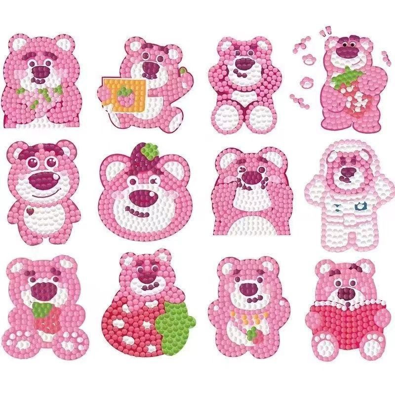 New Product#Children DIY Handmade Creative Sticker Diamond Painting Freely Paste Concentration Train