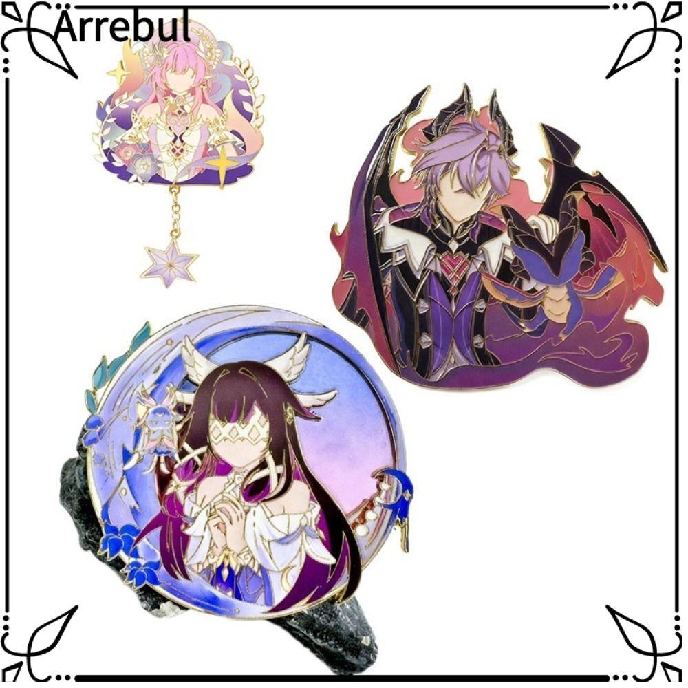 ARREBUL Anime Durin Cosplay Huy Hiệu, Game Genshin Impact Metal Columbina Damselette Trang Phục Pin,