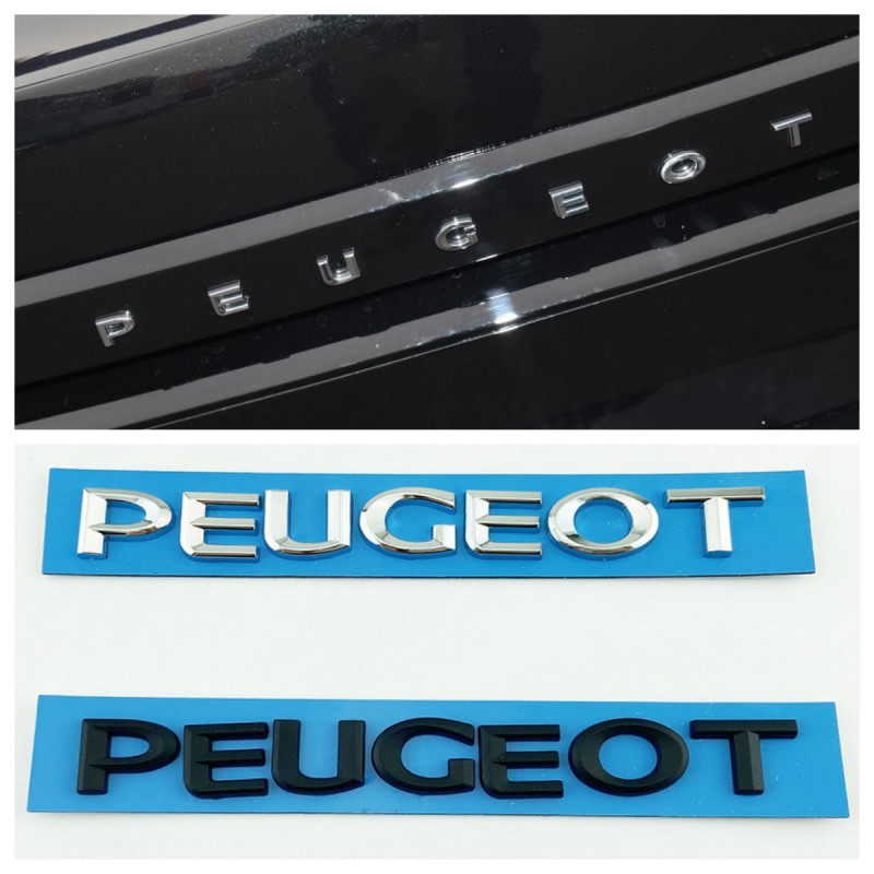 Peugeot Trunk English Letter Sticker 408 4008 5008 308 2008 Logo Đen Chữ Xe Thân Xe Logo Nhãn Dán