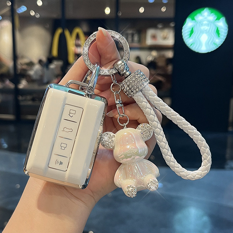 Chất liệu TPU TANK vỏ chìa khóa xe ô tô cho Tank 500 Tank 300 diesel Tank 400 móc khóa xe gấu dễ thư