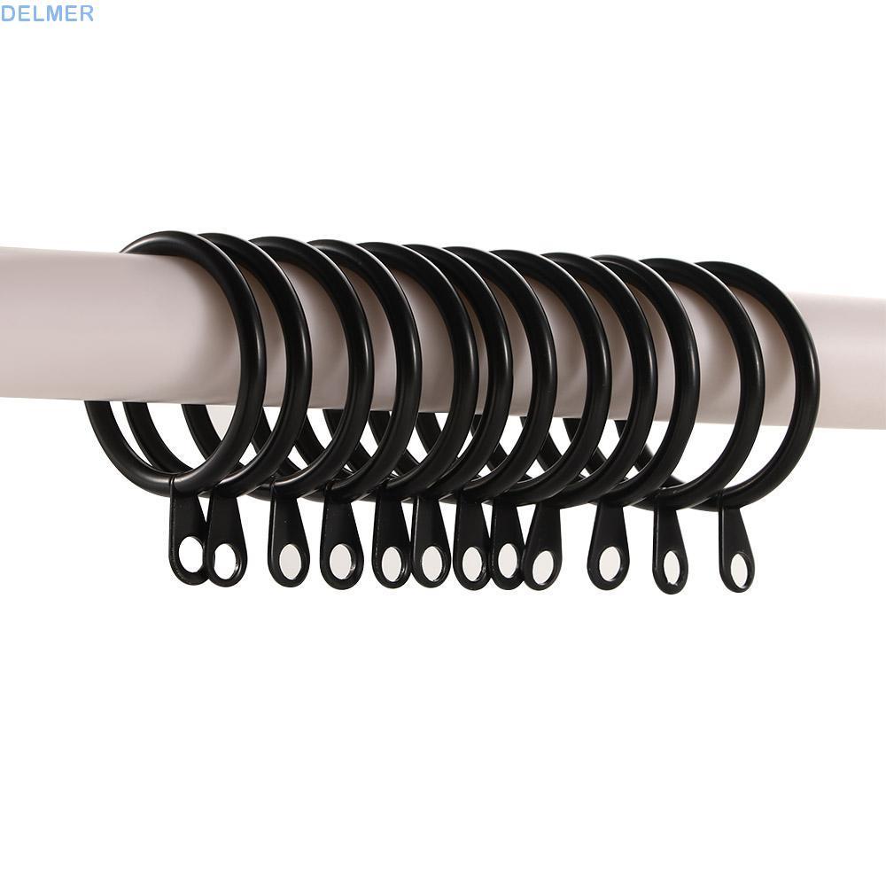 DELMERWUJ9 Nhẫn Rèm Thiết Thực Độ Ồn Thấp Nhà Kim Loại Vòng Tròn La Mã