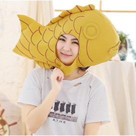 Jin Zhongren Taiyaki Mũ Trùm Đầu Satomi Ishihara Cua Mũ Chụp Tốt Nghiệp Đám Cưới Ảnh Đạo Cụ 1.16