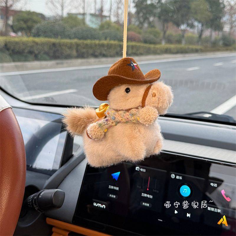 Soon Rich Ingot Pony Automobile Hanging Ornament Car Accessories Car Accessories Rearview Mirror Pen