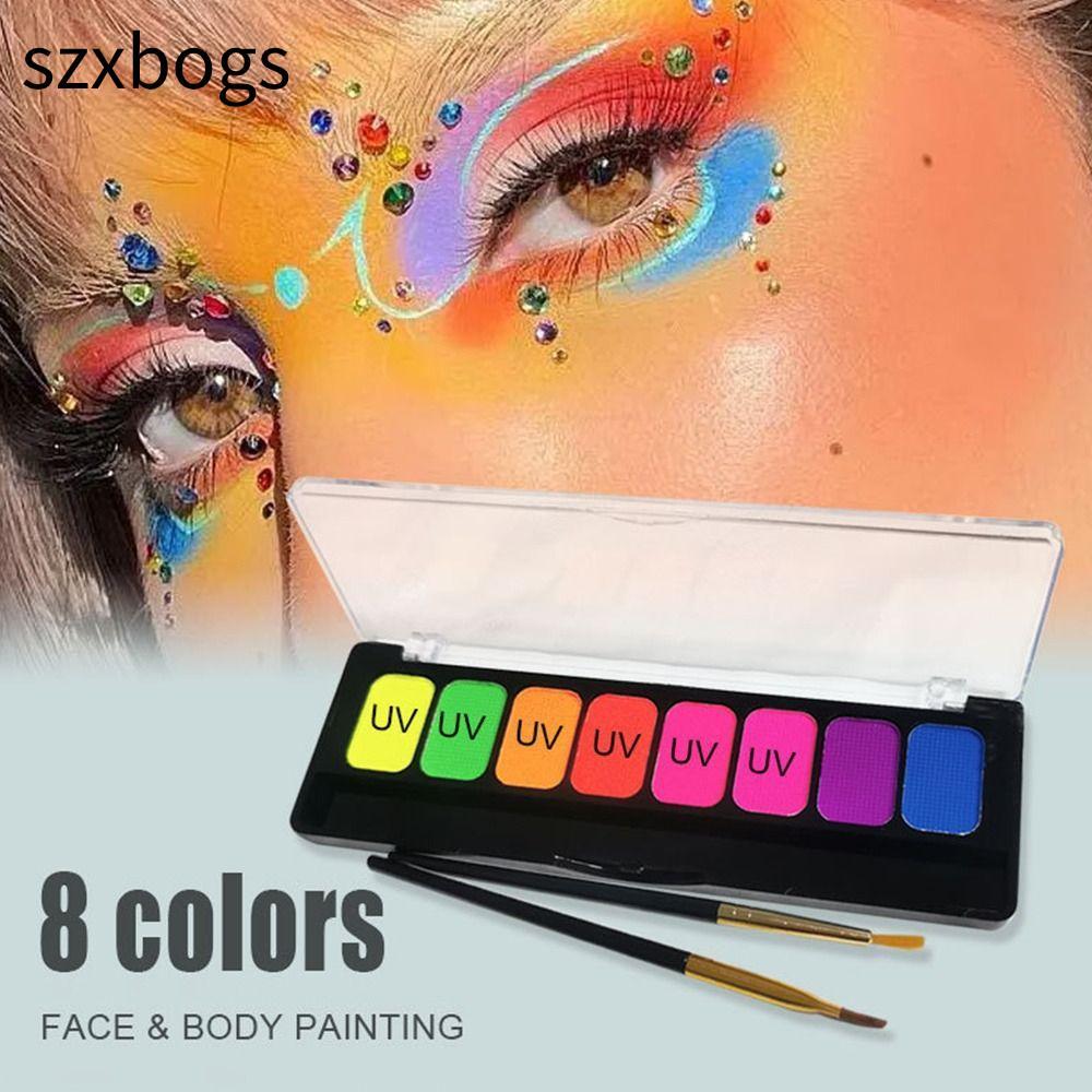 SZXBOGS 8 Màu / bộ Body Paint Painting Pigment Face Makeup Fashion Face Painting
