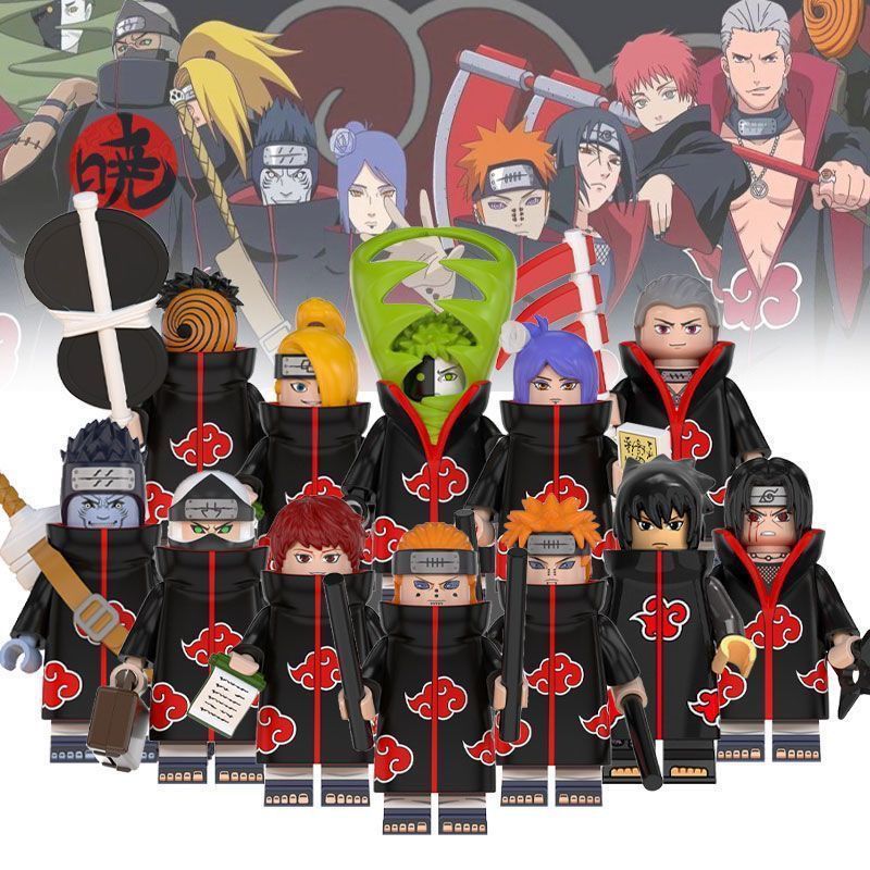 2025 Sản Phẩm Mới Tương Thích Lego Khối Xây Dựng Shadow Ninja Sasuke Akatsuki Tổ Chức Chishou Zhujia