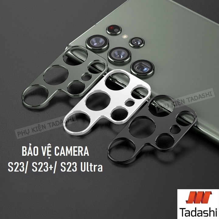 Miếng Kim Loại Bảo Vệ Camera Samsung Galaxy S23/ S23 Plus/ S23 Ultra - HỢP KIM NHÔM, Ốp viền camera 