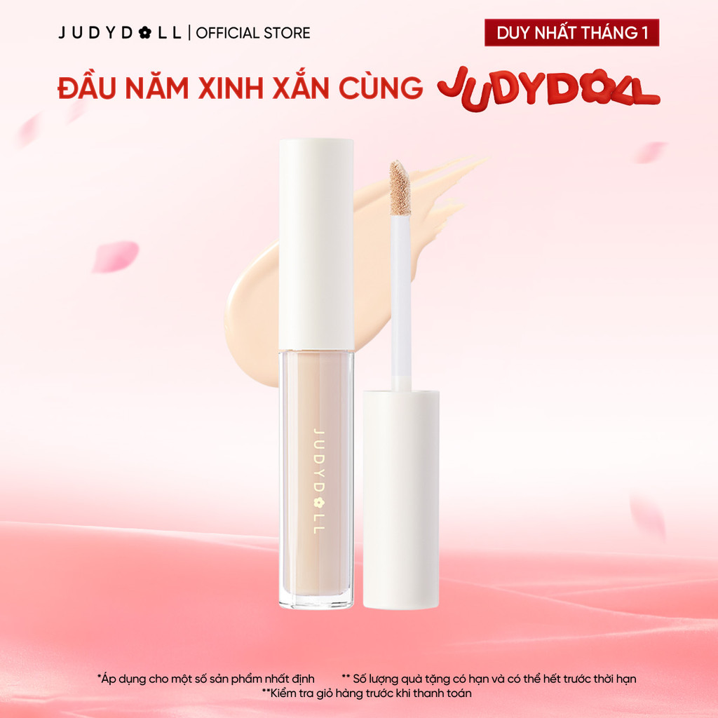 JUDYDOLL Kem che khuyết điểm Traceless Cloud-Touch Concealer Không cakey Tiệp da Lâu trôi 3.2g