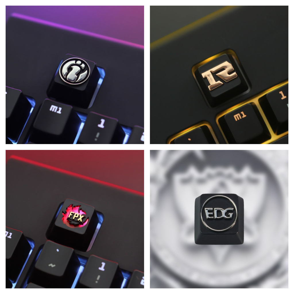Spot Goods#LOL Key cap-LOL Team IG/RNG/EDG/FPX Single keycap suitable for mechanical keyboard cross 