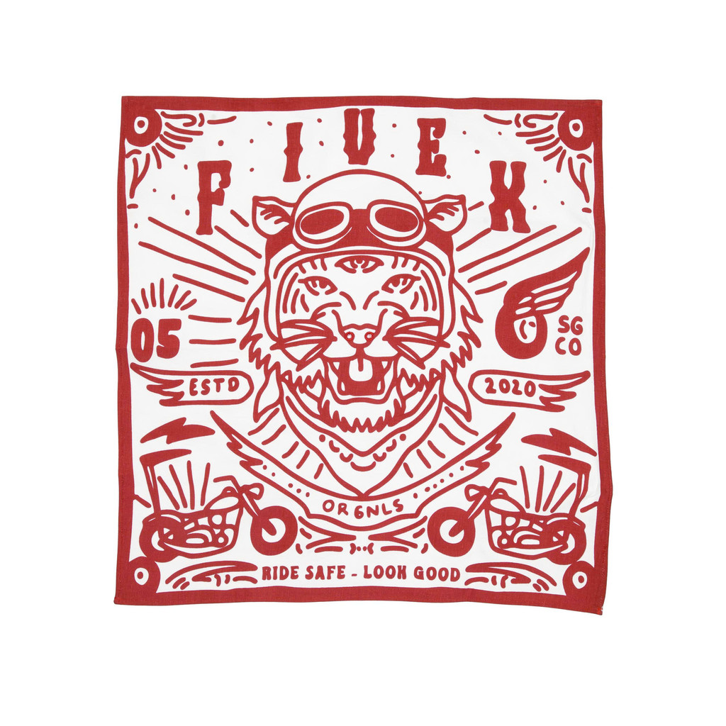 FIVEX BANDANA TIGER - RED
