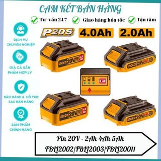 Pin 20V - 2Ah 4Ah 5Ah Ingco FBLI2002/FBLI2003/FBLI20011