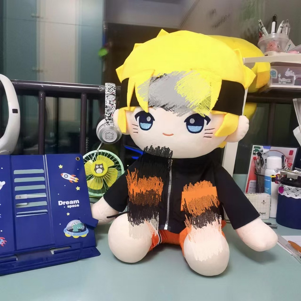 Fire Spirit Shadow Walker Fan Doll40cm Kaka Xi Cotton Doll Cute Celebrity Ichiban Kado Obito Plush T