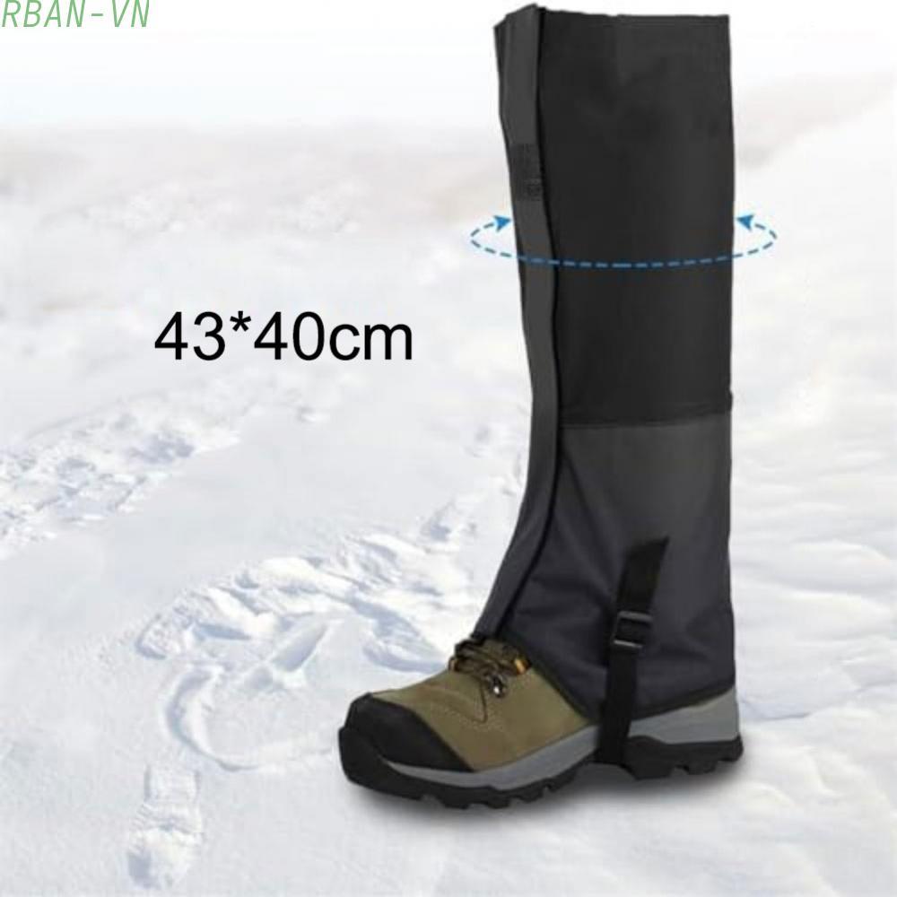 Waterproof Gaiters Breathable Fabric Ergonomic Ankle Fit Adjustable Top Strap