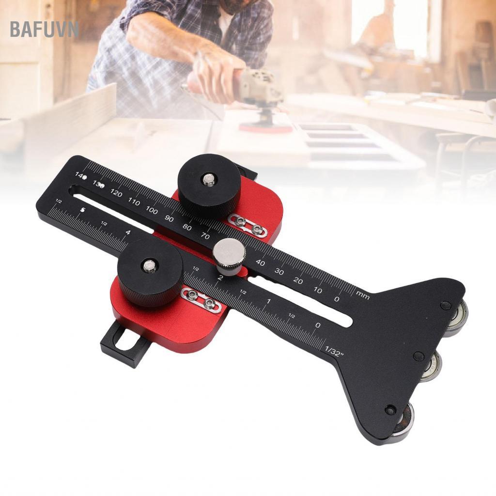 bafuvn Thin Rip Saw Jig Guide 3 Ròng rọc cho 3/8x3/4in U Slot 1/4x3/8in T Dụng cụ chế biến gỗ