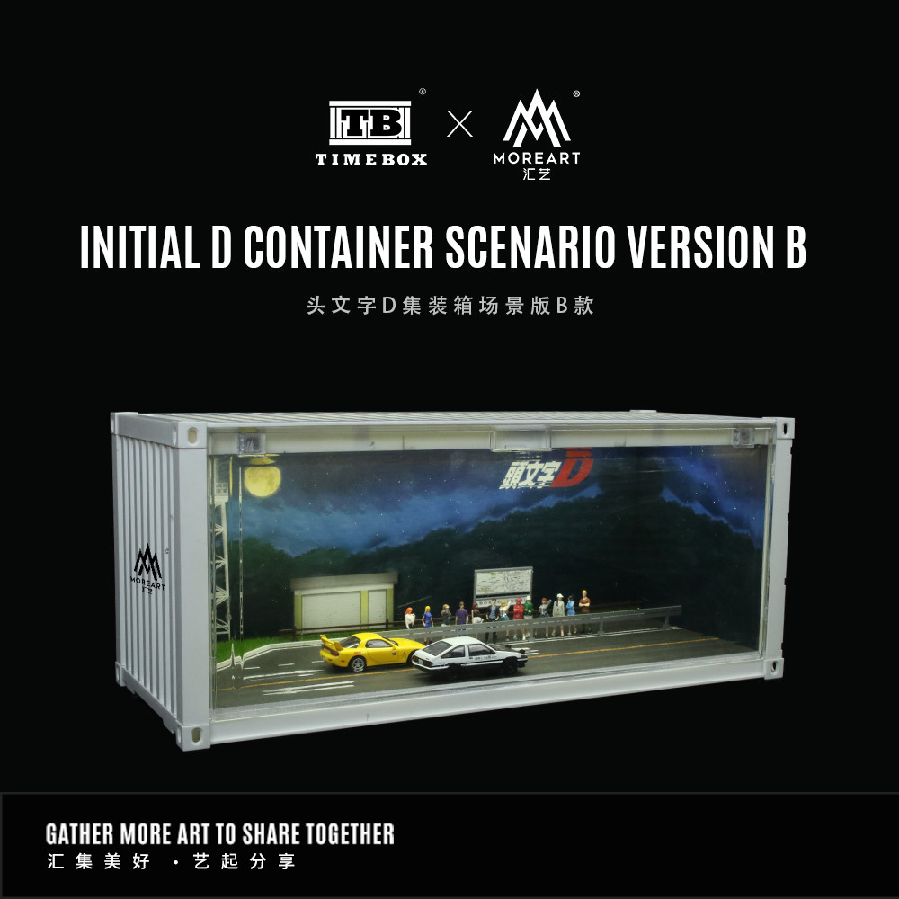 [ORDER] Mô hình diorama TIME BOX 1:64 Non-Alloy Initial D Container Scene Edition, Model B, TB400203