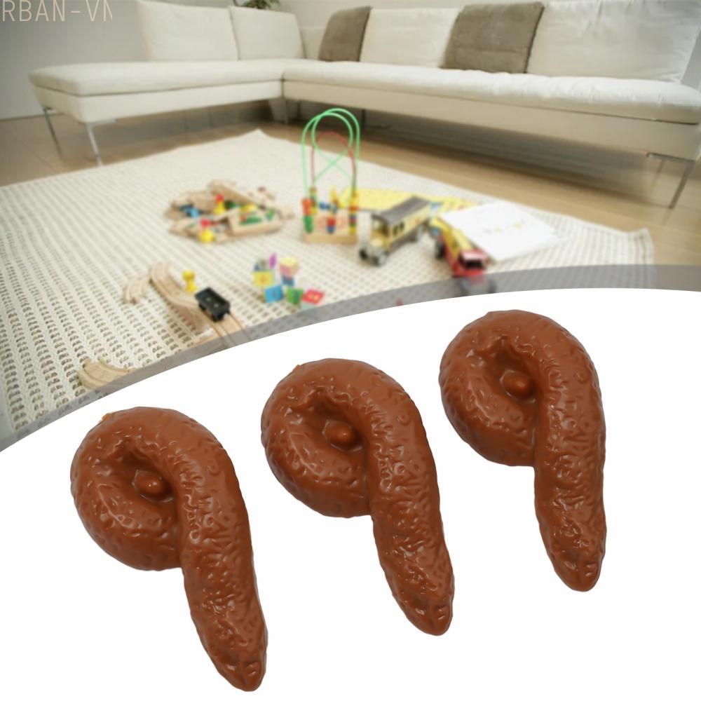 Realistic Poop Fake Poop Fun Funny Games Joke Mischief Piece Tricky 3pcs